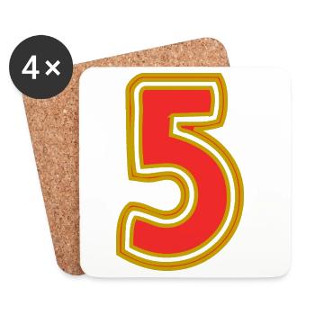 5 - Coasters (set of 4) - white - Front