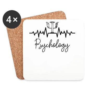 psychologue - Dessous de verre (lot de 4) - blanc - Devant