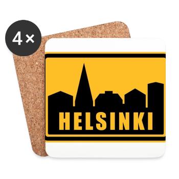 Helsinki - Untersetzer (4er-Set) - Weiß - Vorne
