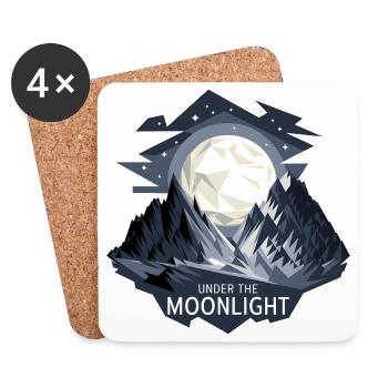 Under The Moonlight - Coasters (set of 4) - white - Front
