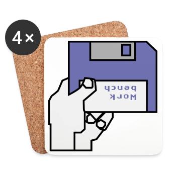 Work bench - Coasters (set of 4) - white - Front