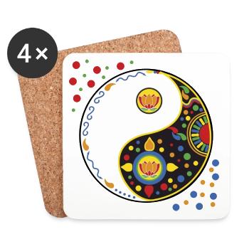 tao bunt - Untersetzer (4er-Set) - Weiß - Vorne