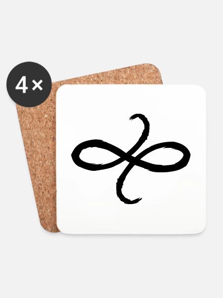 Keltische Symbole Freundschaft Geschenkidee - Untersetzer (4er-Set) - Weiß