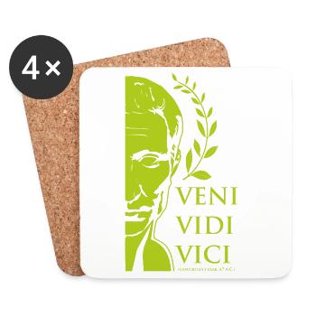GREEN CAESAR - Coasters (set of 4) - white - Front