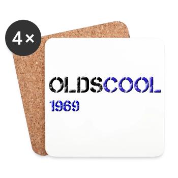 1969 olds cool - Dessous de verre (lot de 4) - blanc - Devant