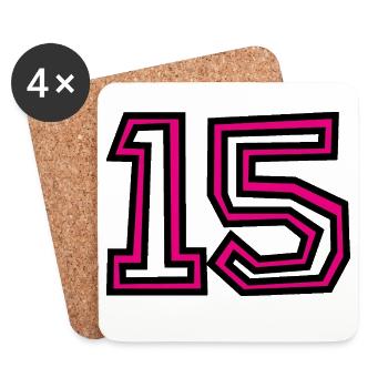 15 - Untersetzer (4er-Set) - Weiß - Vorne