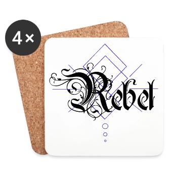 Rebel - Untersetzer (4er-Set) - Weiß - Vorne