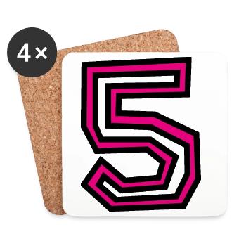 5 - Coasters (set of 4) - white - Front