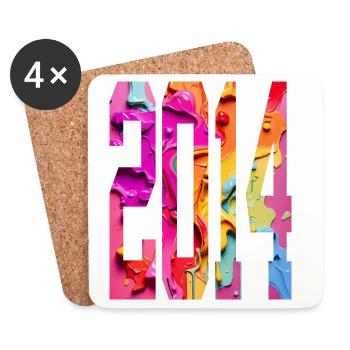 BUNT 12TH BIRTHDAY 2014 - Coasters (set of 4) - white - Front