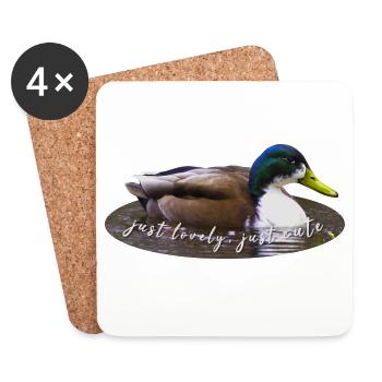 just lovely just cute - Untersetzer (4er-Set) - Weiß - Vorne