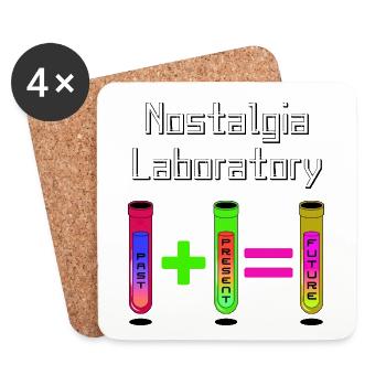 Nostalgie-Labor - Untersetzer (4er-Set) - Weiß - Vorne