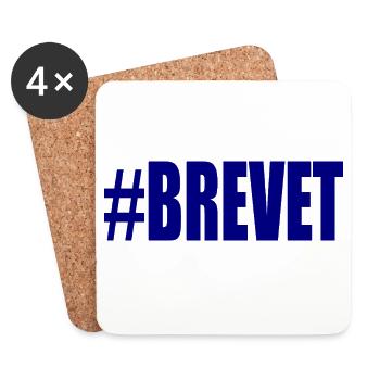 FERRY. BACCALAUREAT. PATENT. DNB. EXAMINATION. WELL DONE - Coasters (set of 4) - white - Front