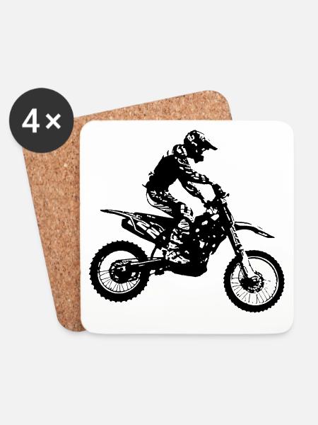 enduro - Untersetzer (4er-Set) - Weiß