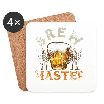 Brew Master - Untersetzer (4er-Set) - Weiß - Vorne
