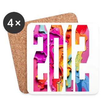 BUNT 14E ANNIVERSAIRE 2012 - Dessous de verre (lot de 4) - blanc - Devant
