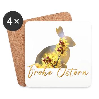 Frohe Ostern - Untersetzer (4er-Set) - Weiß - Vorne