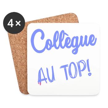 COLLEAGUE. START. RETIREMENT. EMPLOYMENT. HUMOR - Coasters (set of 4) - white - Front