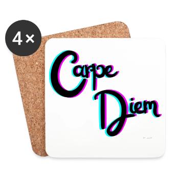 Carpe Diem - Coasters (set of 4) - white - Front