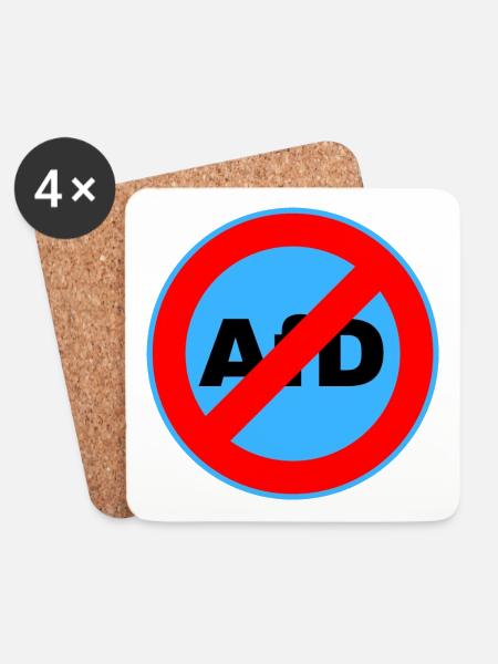 AFD ABWÄHLEN! - Untersetzer (4er-Set) - Weiß