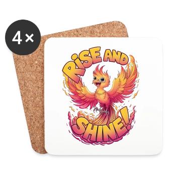 Rise And Shine - Coasters (set of 4) - white - Front
