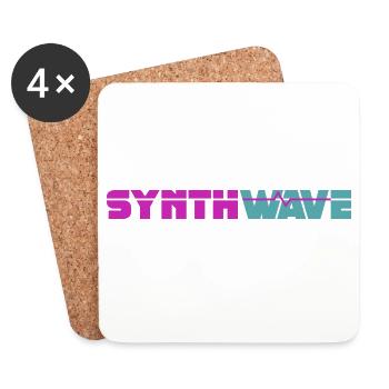 Synthwave - Coasters (set of 4) - white - Front