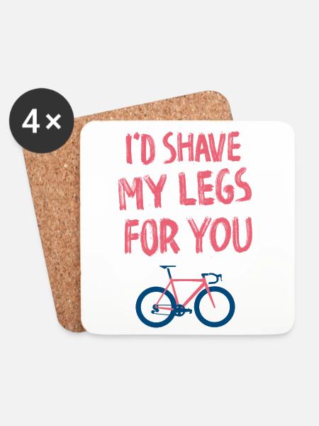 I'd shave my legs for you - Untersetzer (4er-Set) - Weiß