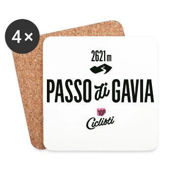Gavia Pass - Untersetzer (4er-Set) - Weiß - Vorne