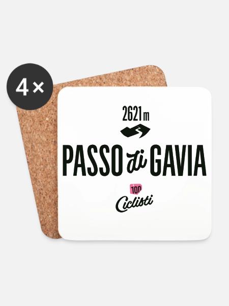 Gavia Pass - Untersetzer (4er-Set) - Weiß