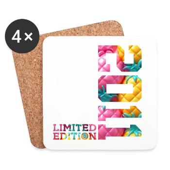 15TH BIRTHDAY LIMITED EDITION 2011 - Coasters (set of 4) - white - Front