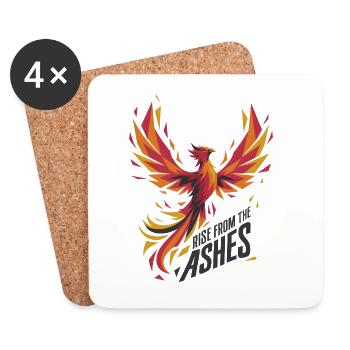 Rise From The Ashes - Coasters (set of 4) - white - Front