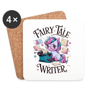 Fairy Tale Writer - Coasters (set of 4) - white - Front