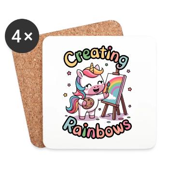 Creating Rainbows - Coasters (set of 4) - white - Front