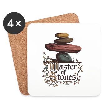 Master Of Stones - Coasters (set of 4) - white - Front