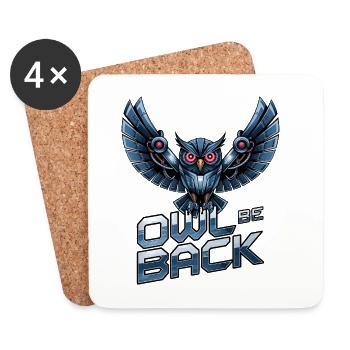 Owl Be Back - Coasters (set of 4) - white - Front
