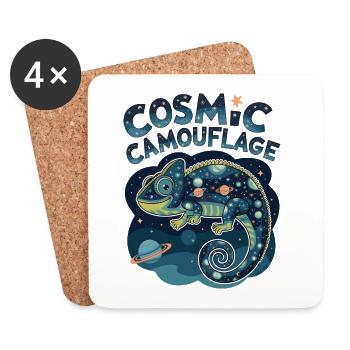 Cosmic Camouflage - Coasters (set of 4) - white - Front