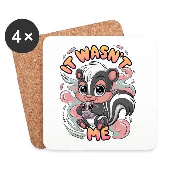 It Wasn't Me - Coasters (set of 4) - white - Front