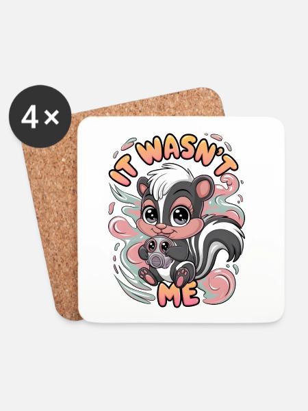 It Wasn't Me - Coasters (set of 4) - white