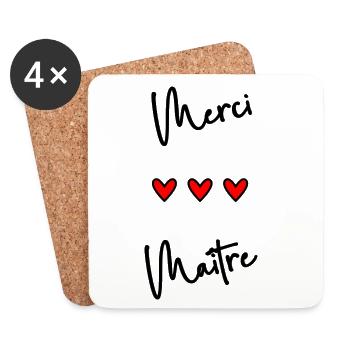 MASTER. MASTER - Coasters (set of 4) - white - Front