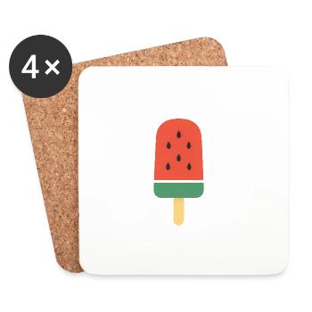 Sweet Summer Slice - Coasters (set of 4) - white - Front