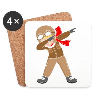 Pilot Dab - Untersetzer (4er-Set) - Weiß - Vorne