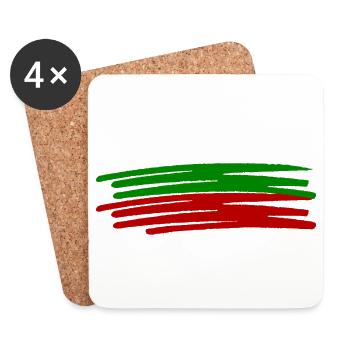 Bulgarien - Untersetzer (4er-Set) - Weiß - Vorne