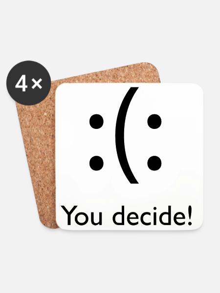 you decide! - Untersetzer (4er-Set) - Weiß