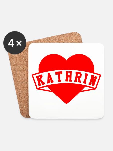 Kathrin Herzen - Untersetzer (4er-Set) - Weiß