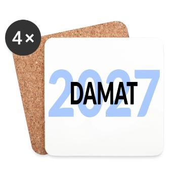 Türkischer Bräutigam, DAMAT 2027 - Untersetzer (4er-Set) - Weiß - Vorne