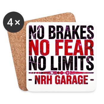 NRH Garage ohne Bremsen - Untersetzer (4er-Set) - Weiß - Vorne