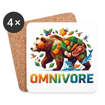 Omnivore_1 - Untersetzer (4er-Set) - Weiß - Vorne