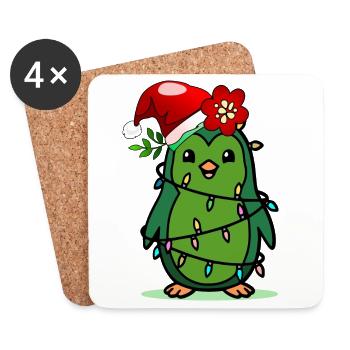 Christmas Kids Pinguin - Untersetzer (4er-Set) - Weiß - Vorne