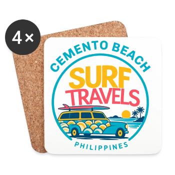 Retro Surf Van Philippines - Untersetzer (4er-Set) - Weiß - Vorne