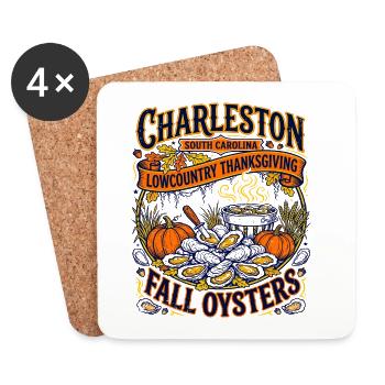 Charleston South Carolina Lowcountry Thanksgiving - Untersetzer (4er-Set) - Weiß - Vorne