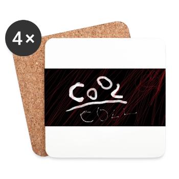 COOL. Emissionen und Nebel - Untersetzer (4er-Set) - Weiß - Vorne